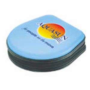 D Shape Plastic CD Holder With Zipper