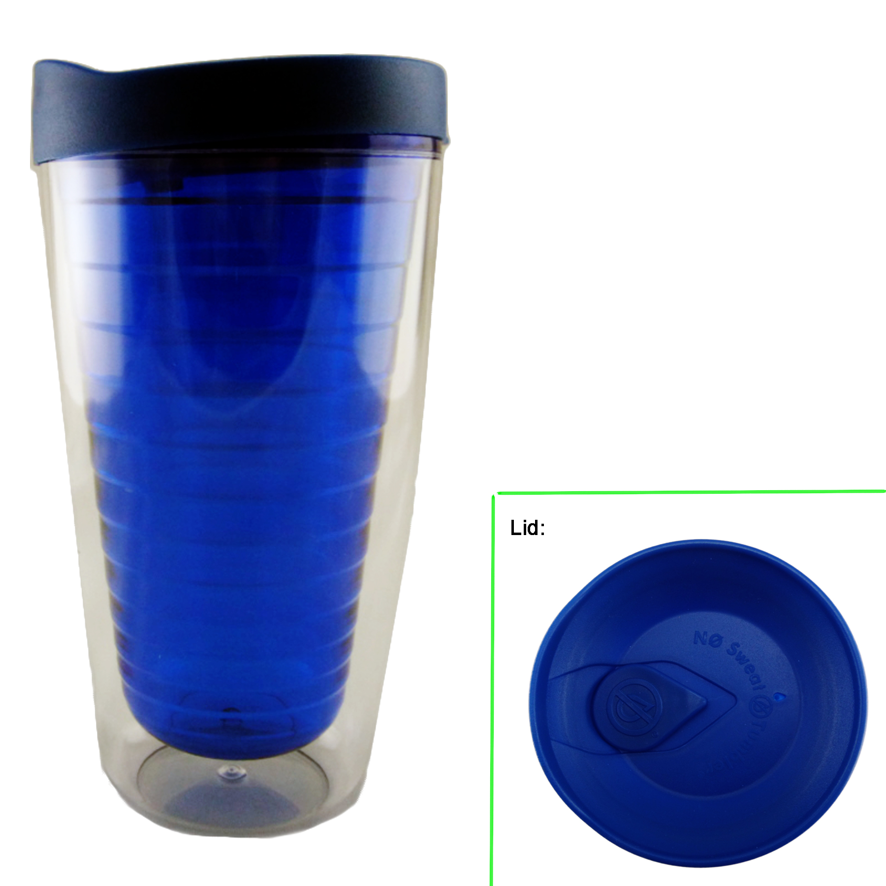 16oz Double Wall Plastic Tumbler