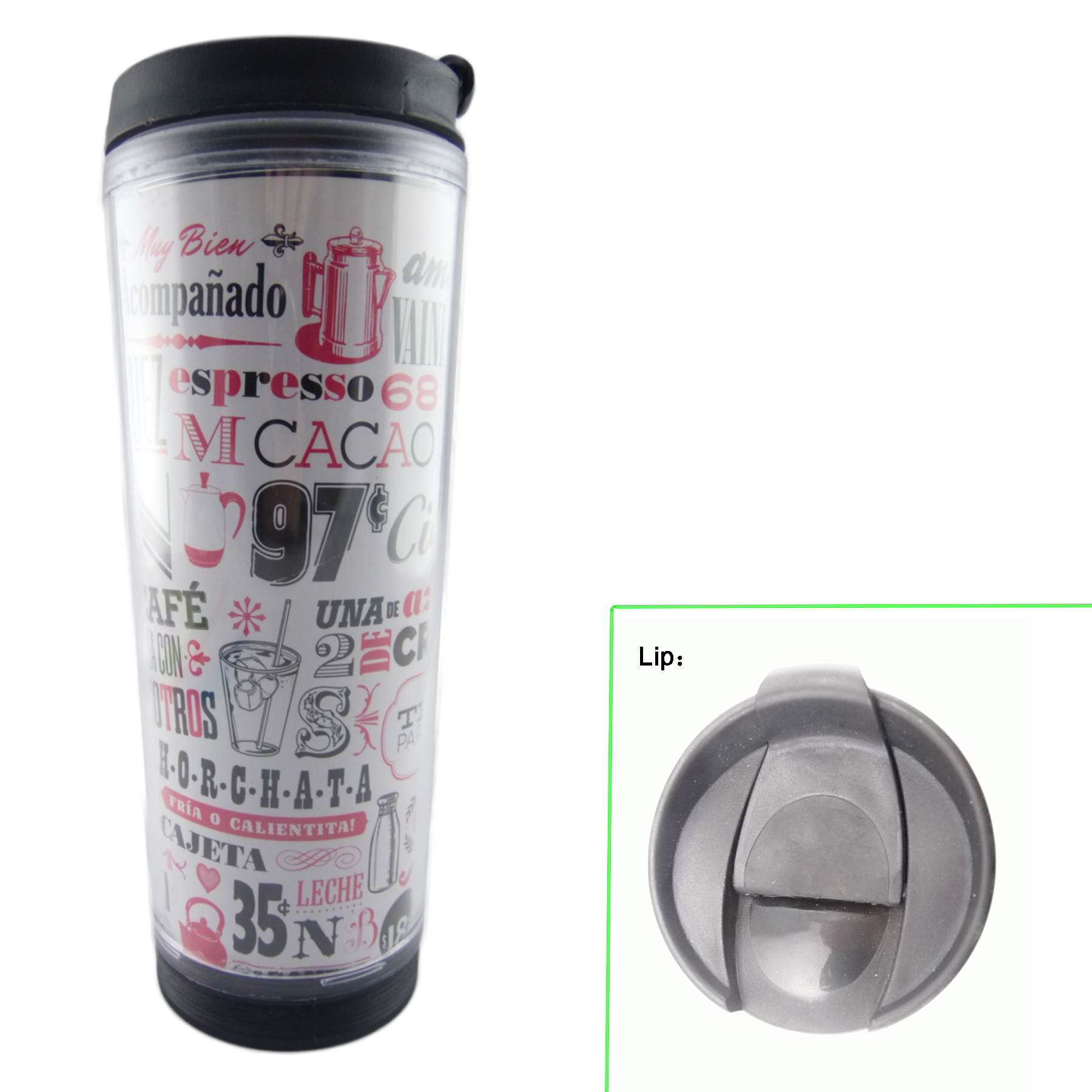 12oz Double Wall Plastic Tumbler