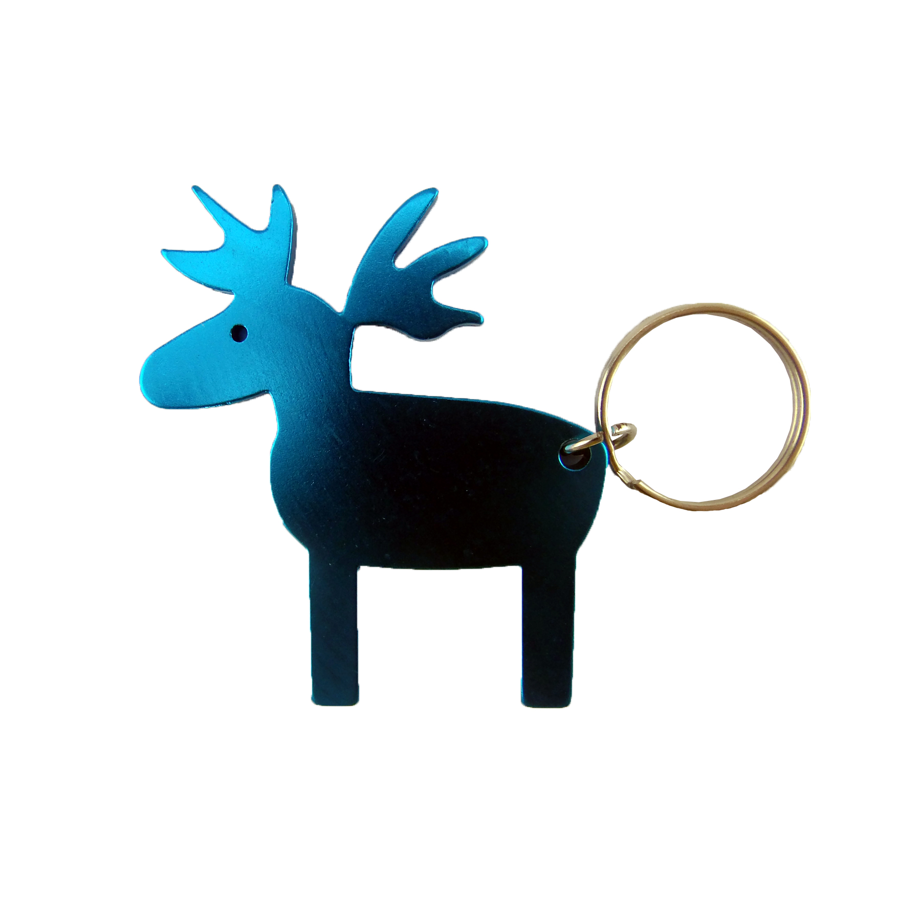Moose Shaped Bottle Opener Key Chain