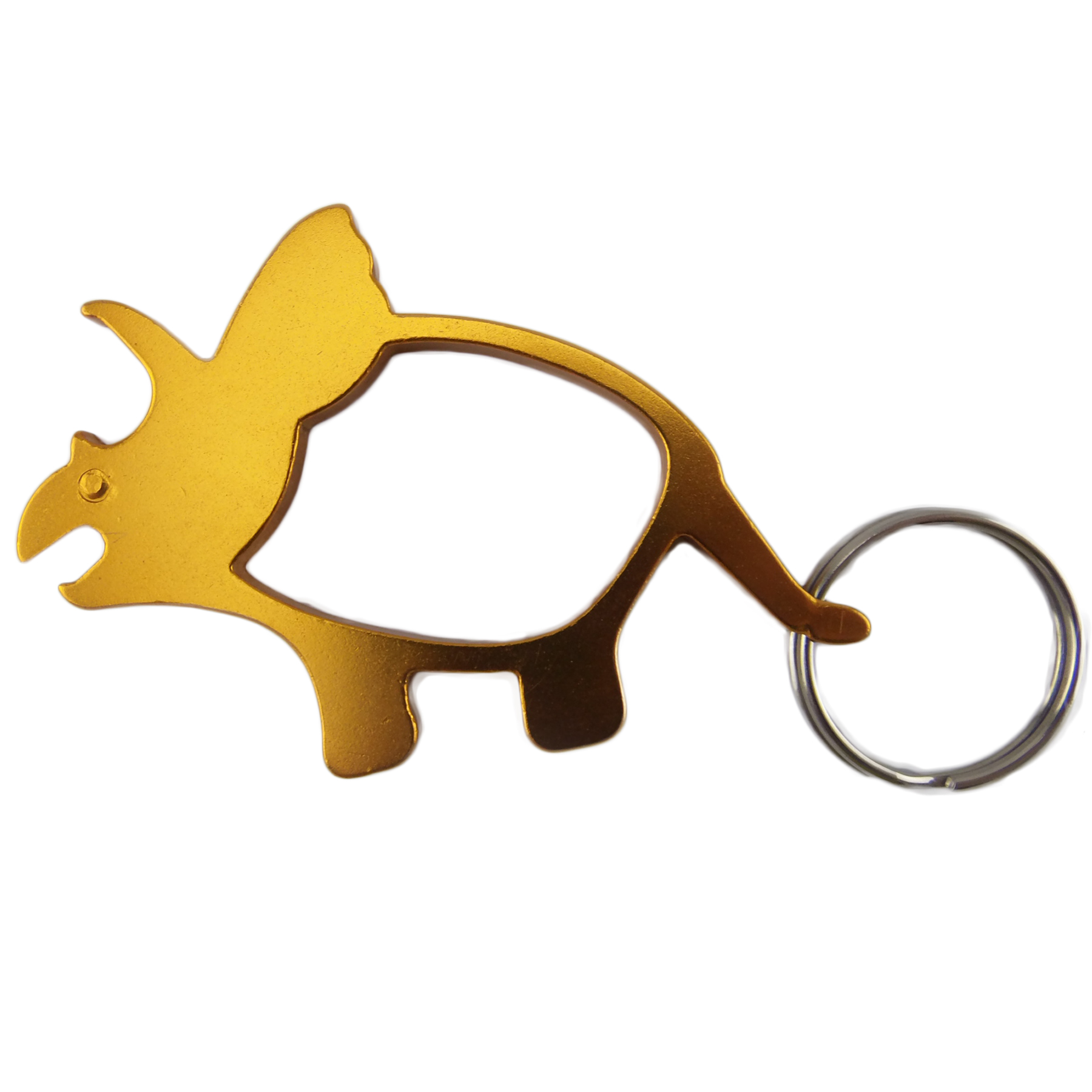 Rhyno Shaped Bottle Opener Key Chain