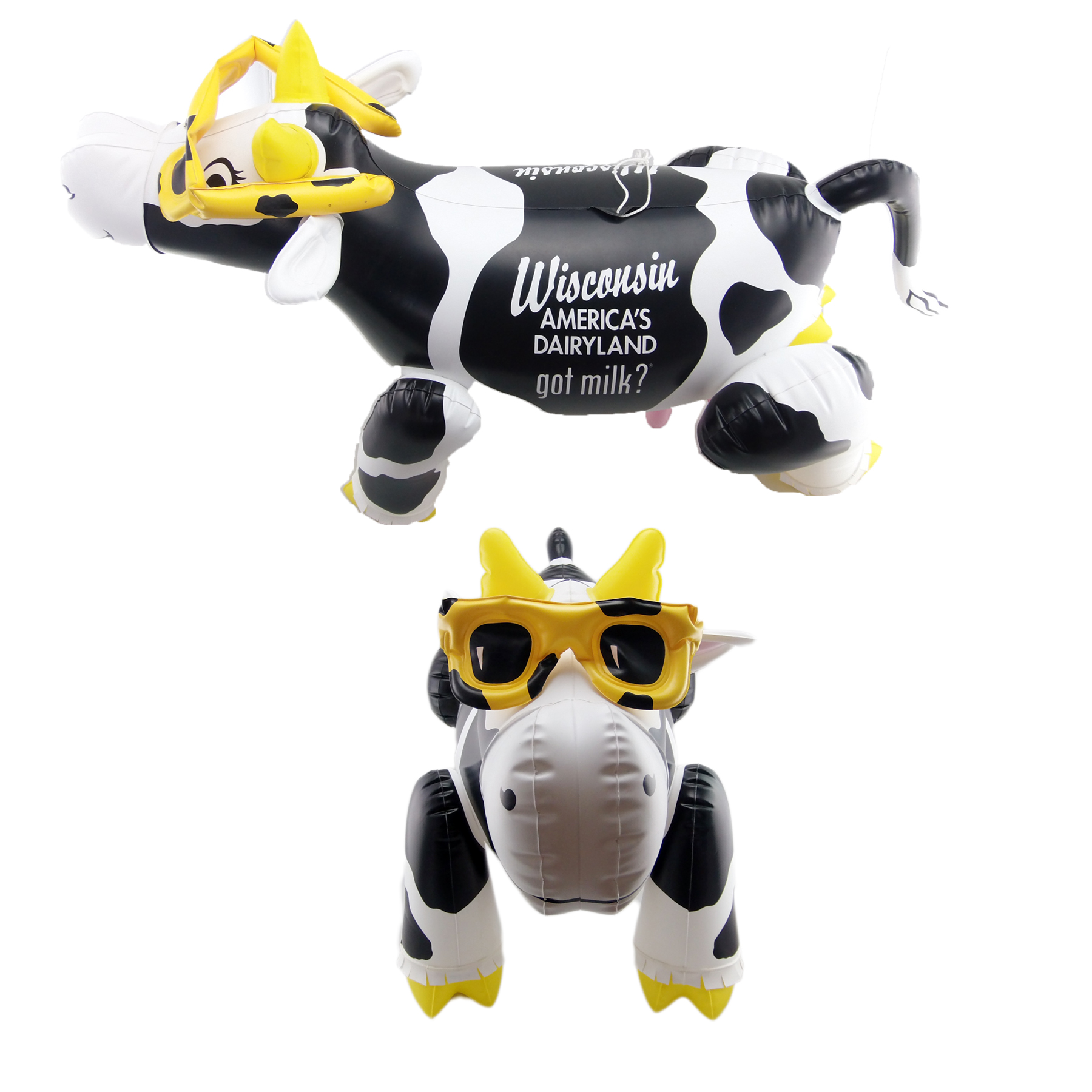 White Inflatable Cow