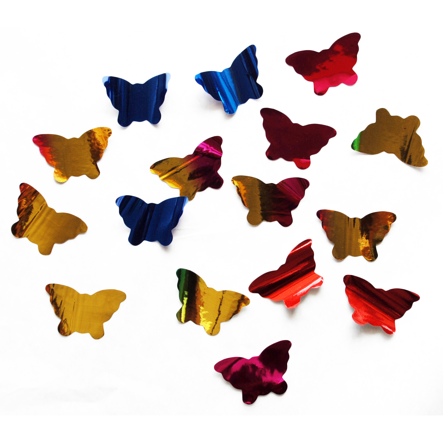 Flame Retardant Butterfly Shaped PVC Aluminium Confetti