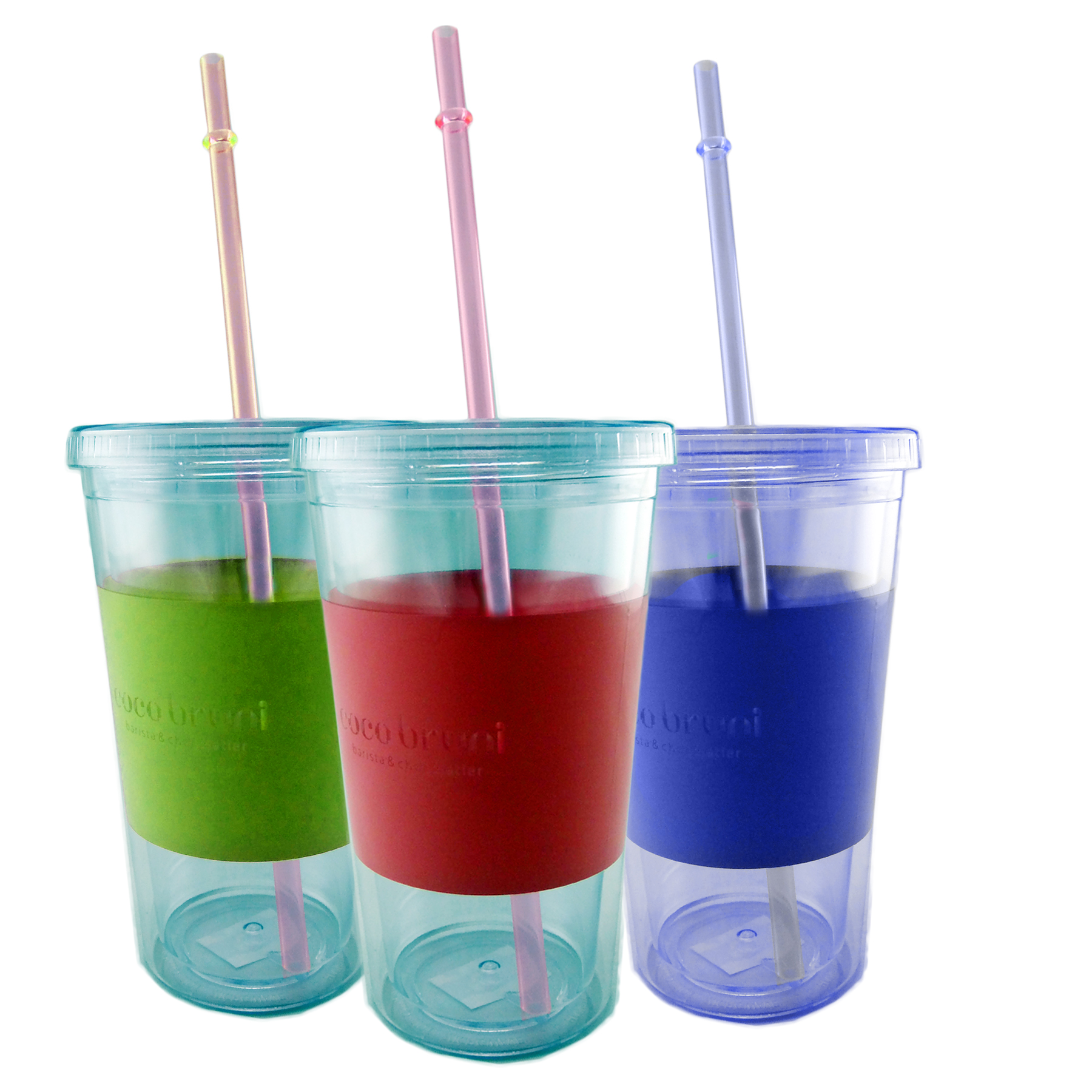 Double Wall Tumbler with Straw