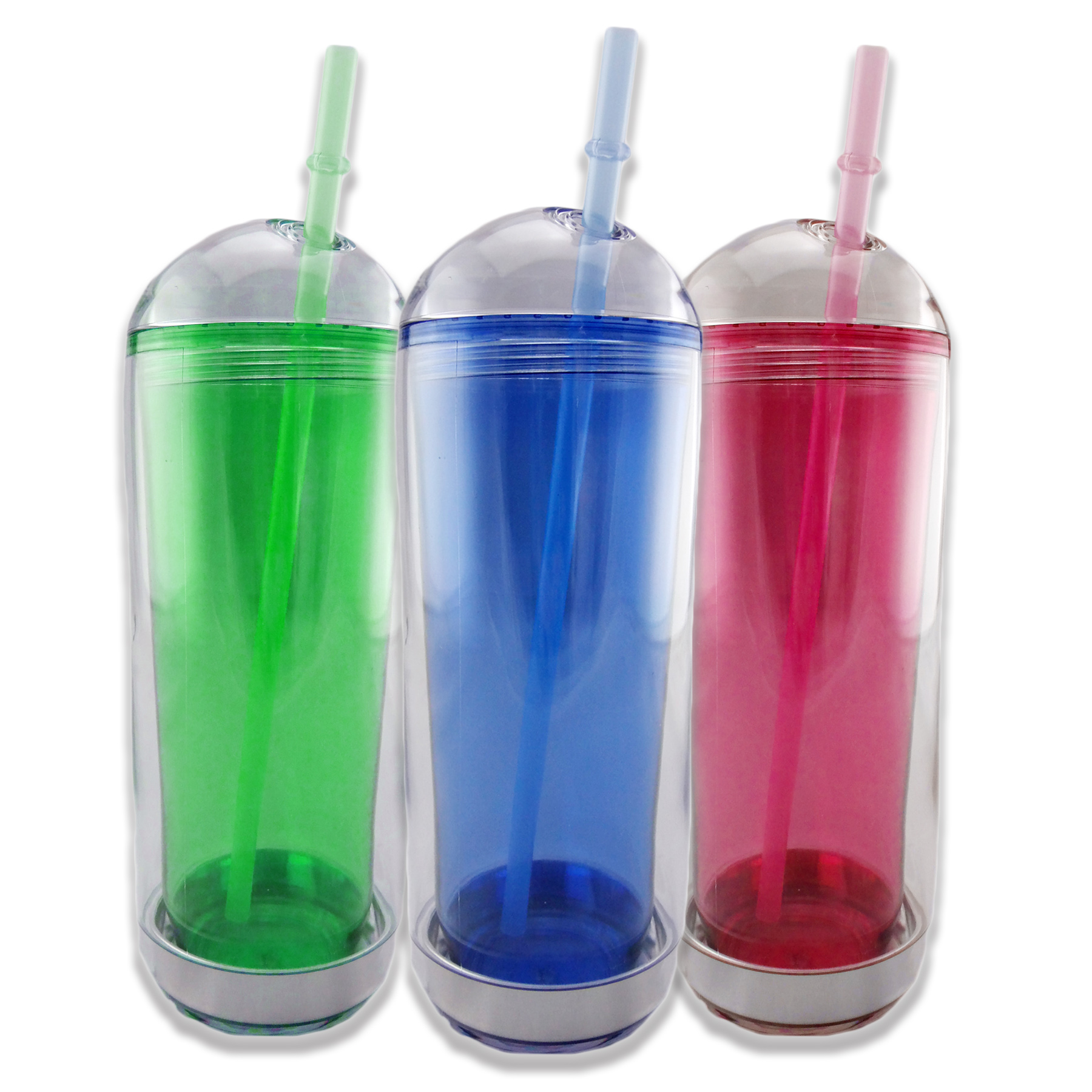 Double Wall Tumbler with Straw