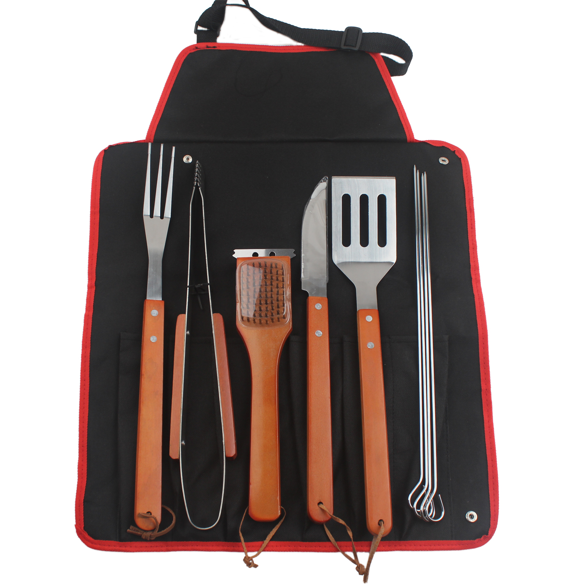 Maverick Wooden-handle BBQ Sets w/Apron