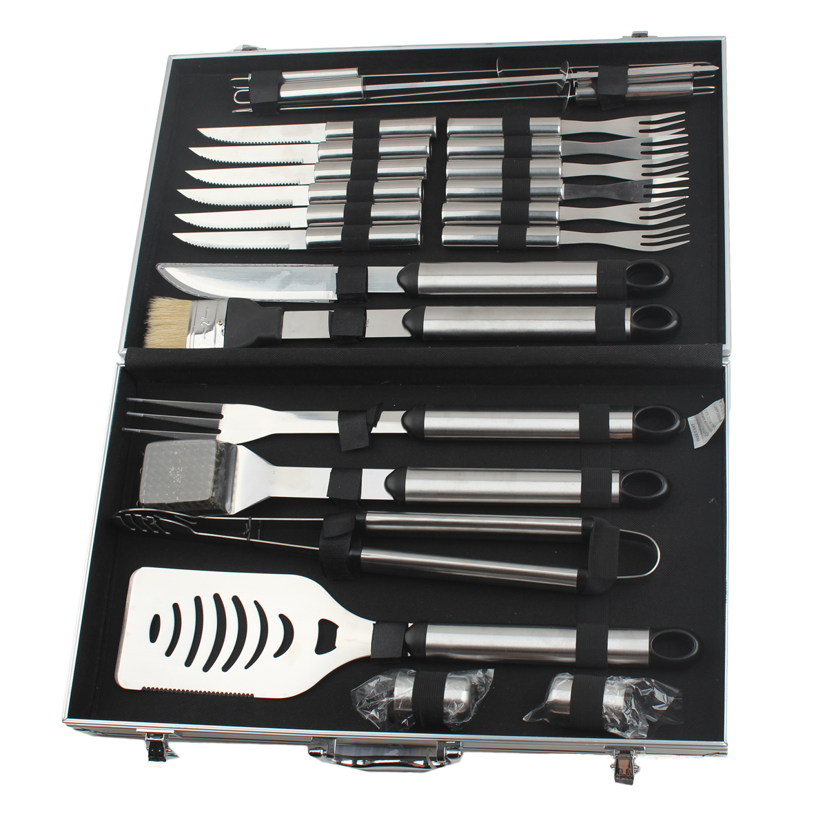 Maverick Stainless Steel BBQ Sets w/Aluminium Box