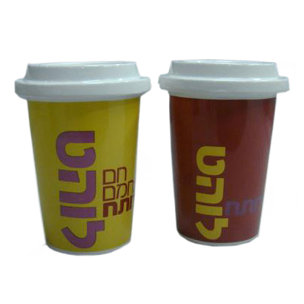 Ceramic mug with lid