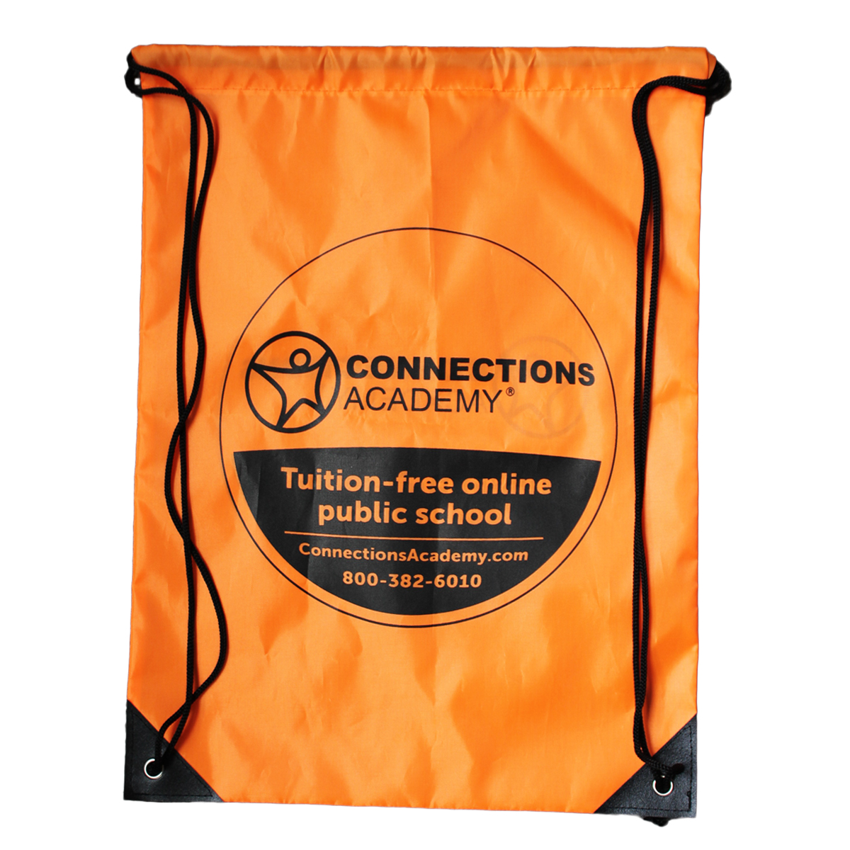 Orange Drawstring Bag